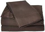 Microfiber Sheet Set King- Chestnut [並行輸入品]