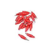 (ライチ) Lychee 20個セット 絶縁スリーブクリップ 絶縁テスト ワニ口クリップ アリゲーターテスト 2.8cm 3.5cm 4.5cm選べる3サイズ