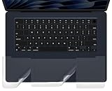 CaseBuy パームレストプロテクタースキンカバー、キーボードリストレストアクセサリー 2025 2024 2023 MacBook Air 15インチ M4 M3 M2 チップ A3241 A2941 A3114、クリア