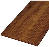 ウッドワン 仕上げてる棚板 木目柄の棚板 ダークブラウン色 厚み20mm 糸面 STT0450D-D1I-DK