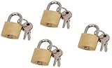4 Piece Travel Padlock Set