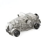 BTYYIHEX 3Dクリスタルパズル クラシックカー クリスタルパズル 頭の体操 対象年齢16歳以上 54ピース (ブラック)