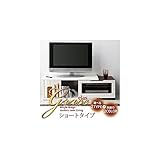 ハイグロス仕上げ伸縮TVボードシリーズ　:ショートタイプブラック