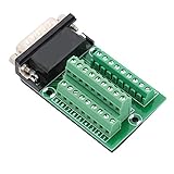 26ピンDB26 D-SUBオスアダプターからPCB端子モジュールボードコネクタ、絶縁マット付き。