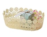 ギフトの詰め合わせに 丸和貿易 ホシュティード オーバルバスケット クリーム (L) 400646702