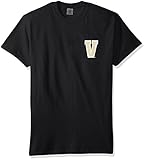 NCAA Vanderbilt Commodores状態野球靴紐半袖快適カラーTシャツ、XXL、ブラック
