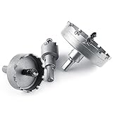 3ピースhssドリルビットを設定してソーカーバイド先端コア金属加工カッターツール25ミリメートル50ミリメートル75ミリメートルツイストドリルビット木工holesaw