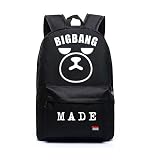BIGBANG 韓流グッズ VIP ビッグバン GD MADE ファッション 可愛 バッグ リュックサック (ブラック)