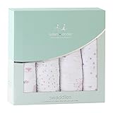 エイデンアンドアネイ おくるみ ブランケット 4セット ギフト 出産祝い ロイヤルベビー swaddle wrap (カラー：Lovely Revirie) Aden+Anais [並行輸入品]