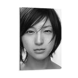 広末涼子 ポスター（12） 壁アート キャンバス プリント リビング 寝室 ダイニングルーム バスルーム ホーム装飾 壁掛け08x12inch(20x30cm)