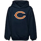Chicago Bearsサッカー大人用XL XL TACKLE Twillロゴフード付きスエットシャツ – ネイビーブルー