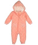 カーターズ carter's baby line 長袖ジャンプスーツ フード付 9ヶ月 ピンク 水玉 白 ネコ フリース 118-932 【並行輸入品】