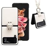 Galaxy Z Flip4 用 5G ケース リング付き 首かけ 斜めがけ 肩掛け おしゃれ 軽量 薄型 折りたたみ式 背面カード収納 小