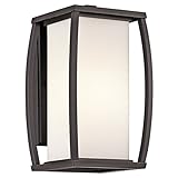 Kichler Lighting 49337AZ Bowen Outdoor Sconce, Architectural Bronze [並行輸入品]