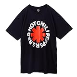 [NYARO] レッチリ レッドホットチリペッパーズ tシャツ ブラック ロックT 音楽 半袖 コットン100％ メンズ (M)