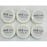 カモ井加工紙 マスキングテープ mt マットホワイト（MT01P208：幅15mm 長さ7m）×6個