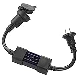 防雨形OHM　オーム電機 光センサーコンセント コンセント 最大500Wまで接続可能　照明器具用 家庭用 防雨型の接続プラグに対応 照明道具 照明器具とコンセントの間に接続するだけ