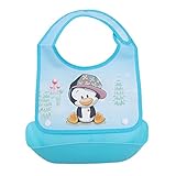 KLUMA　お食事エプロン　シリコン製　スタイ　赤ちゃん・幼児用　かわいい　よだれかけ　防水　ベビー　出産祝い　油が落ちるスタイ