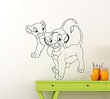 ライオンキング壁デカールカスタムビニールステッカーホームSimba Nala Girl Boy子供部屋子供部屋ベビーベッドルームアート装飾壁画( 44ct )