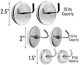 Ultimate Super Strong Magnetic Hooks – 品質クロムメッキスチールのツール、コート、財布、タオル、食器 – ホームオフィス、学校ツールShop旅行 Assorted