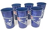 New England Patriots large party cups 16 oz unbreakable reusable tumbler set of 6. [並行輸入品]