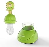BabyKr Premium Baby Food Feeder Cute Fresh Fruit Teething Toy Nibbler Green [並行輸入品]