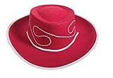 Jacobson Hat Company Child's Embroidered Permafelt Cowboy Costume Red Medium [並行輸入品]