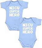 BabyPrem 2 PreemieベビーCreepers 1ピース服NICUスーパーヒーロー3.5 – 7.5lb カラー: ブルー