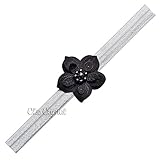 Ella Flower Soft Headband with Pearls