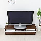 テレビ台 ローボード テレビボード 150cm ロータイプ TV台 テレビラック AVボード TVラック AVラック シンプルデザイン おしゃれ 北欧 収納 木製 ミディアムブラウン NCH3310MBR