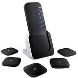 Etercycle キーファインダー 探し物発見器 電池交換 忘れ物防止 Key Finder 5個セット 探し物探知機 キーホルダー 忘れ物探知機 スマホ 鍵・携帯電話・リモコンなどが鳴き声ですぐ見つかります 物忘れ 認知症対策に抜群！ (ブラック)