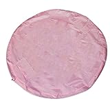 FakeFace 子供 おもちゃ収納袋 ストレージバッグ プレイやマット プロックポーチ 片づけ簡単 収納マット 戸外遊び 花見 公園 キャンプ ピンク