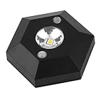 高輝度LED六角形ボディ誘導ランプモーションセンサーライト4.5 V (ブラック)