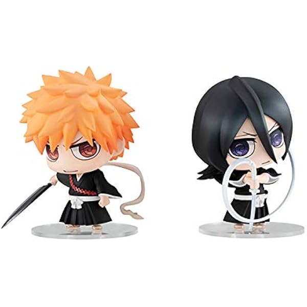 Amazon ちみメガ バディシリーズ Bleach 黒崎一護 朽木ルキア 死神セット 約65mm Pvc製 塗装済み完成品フィギュア フィギュア ドール 通販