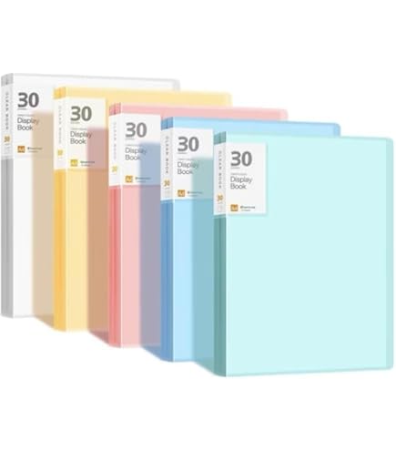 【⑤】　クリアファイル Amazon.co.jp: ファイル A4クリアブック クリアファイル