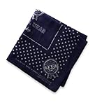 ガーゼハンカチ・ヴィンテージロゴ柄 (ネイビー)