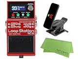 BOSS ボス - ギターエフェクター／ルーパー RC-5 Loop Station + KORG Pitchclip 2 PC-2 + マークスオリジナルクロス セット …