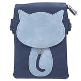 猫 スマホショルダー スマホポーチ かわいい ねこ ショルダーバッグ レディース ポーチ 斜め掛け 縦型 小物入れ (Bタイプ)