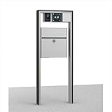 三協アルミ　フレムス1型　プラン　2015-B　木調＋形材色　【機能門柱　機能ポール】 　マロンノーチェ＋ブラック