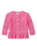 ラルフローレンの子供服　［POLO　RALPHLAUREN］　ベビー　女の子　ケーブルニットカーディガン　８５ｃｍ [並行輸入品]