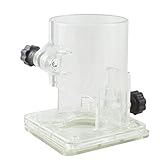 uxcell トリマーチルトベース　プラスチック製　クリアグレー正方形のベース　8.4 x 8.8 x 9.4cm