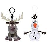 TY Beanie Baby - Set of 2 OLAF & SVEN (Disney Frozen) (Plastic Key Clips) [並行輸入品]