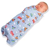 BreathableBaby Pocket Swaddle in Beep Beep
