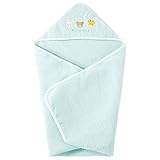 MIKIHOUSE FIRST(ミキハウスファースト)どうぶつ刺繍の無撚糸ベビーバスタオル(アフガンとしても使えます ) －－－,ブルー（15）