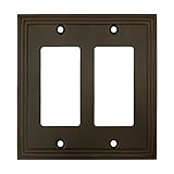 Cosmas 25090-orb Oil Rubbed Bronze Double GFI /デコラロッカー壁スイッチプレートスイッチプレートカバー