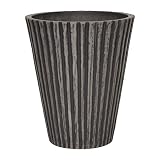 LEAD STYLE バーティカルラインハイポット19 チャコール LSP-53166 リード商事 サイズφ19×H22cm 鉢 インドアグリーン 皿別売り 穴あき