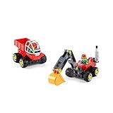BrickLand Large Brick Building Set Tech Machine Set Excavator with 5 Unique Model Designs and Learni