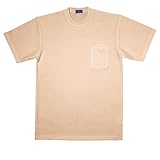 吸汗速乾Tシャツ（ポケ付き） 1．ベージュ S