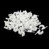 uxcell ケーブルステップル　絶縁ステップル　汎用絶縁ケーブルステップル　釘止めタイプ 　ホワイト　 7mm　70個入り