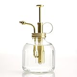 Purism Style-ガラス＆真鍮の噴霧器 透明な色のガラスのボトル＆真ちゅうスプレー